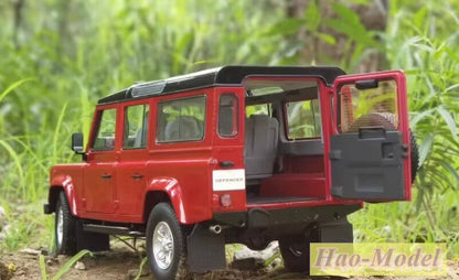 Century Dragon 1:18 for Landrover Defender110 Diecast Metal Car Model Ornaments Birthday Gifts Display Collection Black/Red