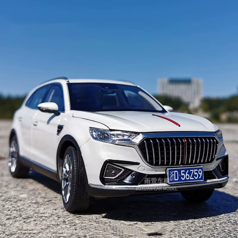 1: 18 Original Hongqi HS5 Off-Road SUV Alloy Simulation Car Model Collection Gift Ornaments