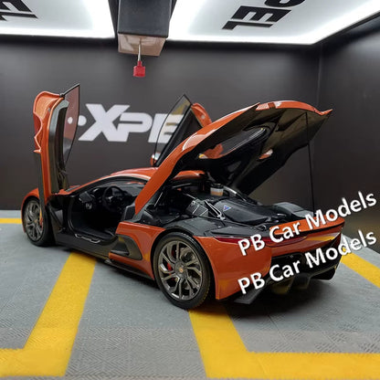 Almost Real 1:18 Jaguar C-X75 2010 CX75 Movie 007 Alloy Car Model Sports Car Collection