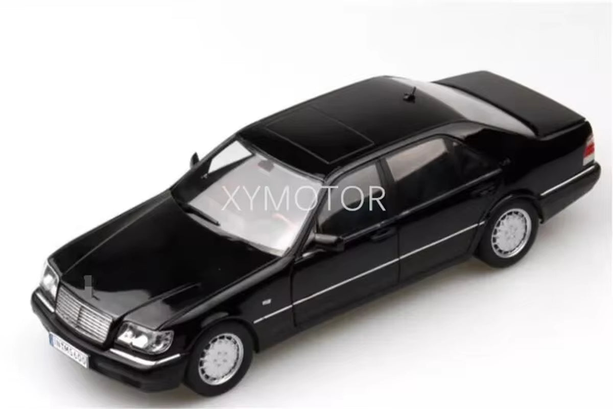 1/18 Model for Mercedes Benz S600 V12 W140 1990 Diecast Model CAR Toys Kids Gifts Collection Black/White/Silver Metal,Plastic