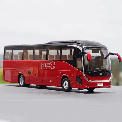1:36 Original Zhongtong Bus H12 Super Alloy Bus Model+Small Gift