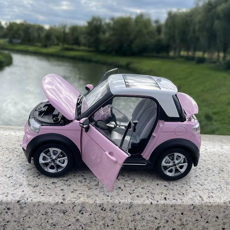 Original New Energy LITE Afcfox Electric Car Model 1:18 Alloy Car Model