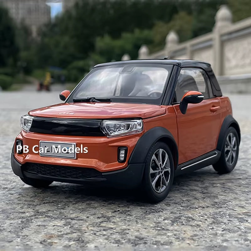 Original New Energy LITE Afcfox Electric Car Model 1:18 Alloy Car Model