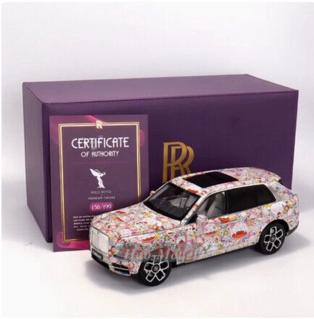 1/18 for Rolls-Royce Cullinan BB Alloy Diecast Model Car Kids Simulated Toys Boys Birthday Gifts Hobby Display Collection Black