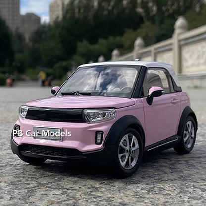 Original New Energy LITE Afcfox Electric Car Model 1:18 Alloy Car Model