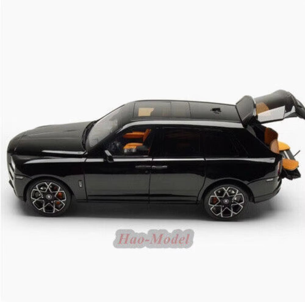 1/18 for Rolls-Royce Cullinan BB Alloy Diecast Model Car Kids Simulated Toys Boys Birthday Gifts Hobby Display Collection Black