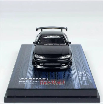 TW 1/64 for VERTEX Silvia S15 Alloy Metal Diecast Model Car Kids Toys Boys Girls Birthday Gifts Hobby Display Collection Black